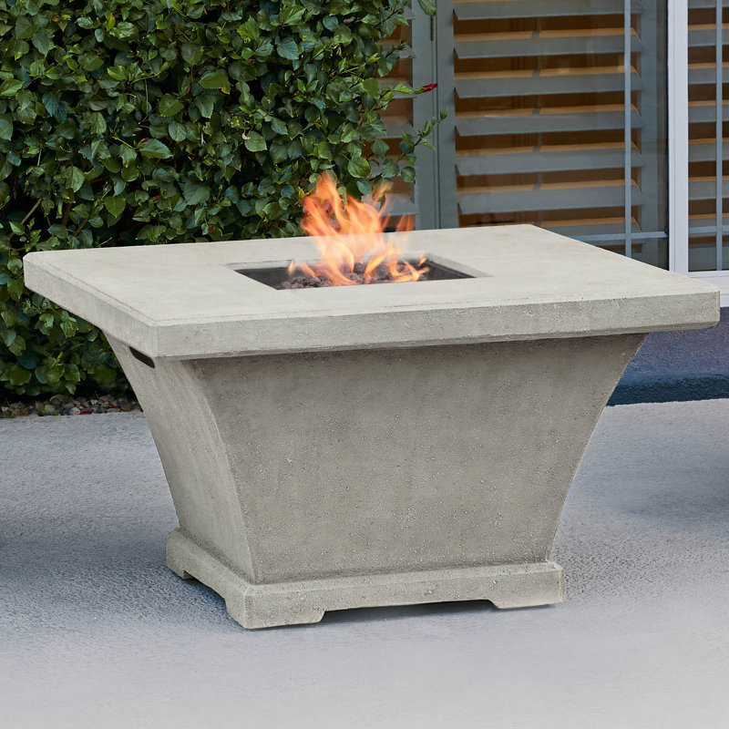 Real Flame Monaco Concrete Propane Fire Pit Table Wayfair